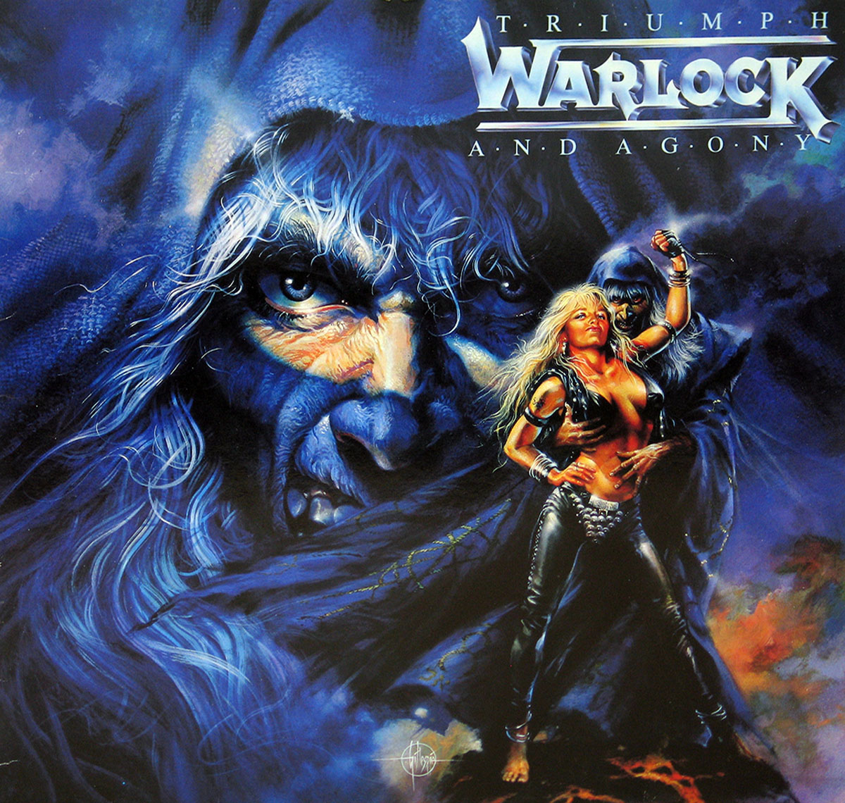 Album Front cover Photo of Warlock - Triumph and Agony (1987, Netherlands) https://vinyl-records.nl/